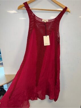 emerald green crochet dress Metallic Mini Dress, L / Green Crochet mini dress Size:4'6